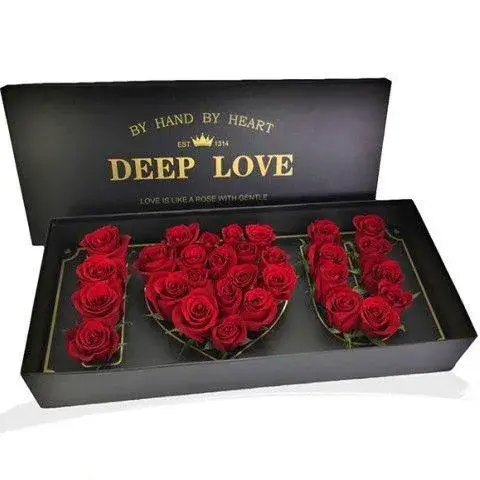 Εντυπωσιακό Floral Box I Love You Αποστολή Την Ίδια Ημέρα 21Flowers Αθήνα